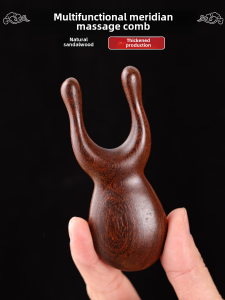 King Yan Sandalwood Manual Massager Comb for Facial Eye Nasal and Head Acupoints Beauty Enhancing Tool from Xuancheng City