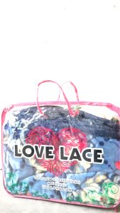 Selimut Jumbo Love Lace Ukuran 190x220 Kualitas Terbaik