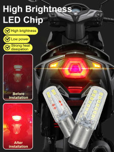 Motorcycle Rising Turn Signal Lights & Brake Lights Flashing