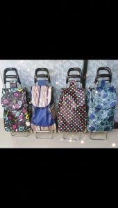 รถเข็นซื้อของขนาดเล็ก ทำจากอะลูมิเนียมอัลลอยด์ รถเข็นซื้อของพกพาสะดวก รถเข็นซื้อของขึ้นบันได รถเข็นพับได้สำหรับผู้สูงอายุ