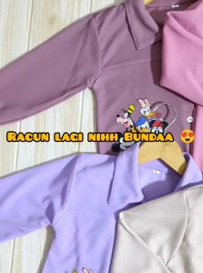 Oneset Anak Perempuan Gambar Lucu Model Terbaru Free Tas Usia 1-7 Tahun