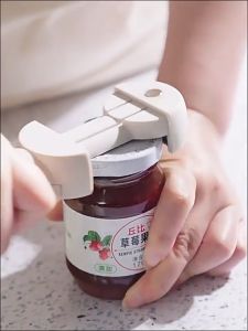 New magnetic suction three in one multifunctional bottle opener for easy opening of cans kitchen soda cans beer bottles and lids