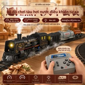 Đồ Chơi Tàu Hỏa Cổ Điển Điều Khiển Từ Xa Bằng Điện
