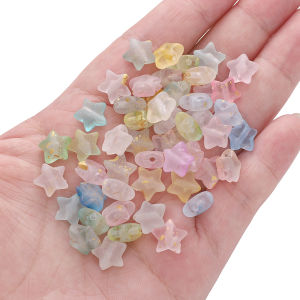 10x9mm Acrylic Star Shape Beads Loose Beads For Handmade Bracelet Necklace Earring Keychain DIY Craft Jewelry Making Accessories