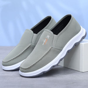 Summer Comfortable Low-Top Driving Versatile Dad Shoes YiDisen Slip-On Casual Shoes Breathable Flat Heel round Toe Plain Color
