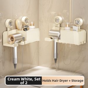 HALEXIONG | Blow Dryer Holder Multifunctional Wall Mounted Rack