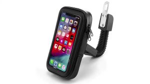 Phone Holder Motor Waterproof Pemasangan Di Spion Ukuran HP Standart Untuk Gojek Grab