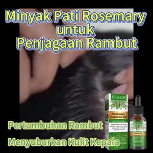 EELHOE  Minyak Rambut Pelembap Rosemary   Minyak Penjagaan Rambut Penjagaan Rambut Kulit Kepala Berkhasiat Anti-Pecah