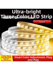 jiuxin lighting | Ultra-bright Tricolor Changeable Flexible Outdoor Waterproof Light Strip