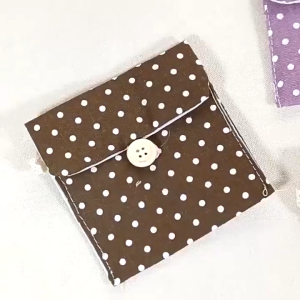 Portable Menstrual Pad Organizer Pouch Cotton Storage Bag Sanitary Napkins Towel Pocket
