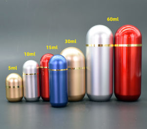 60ml High-Grade Health Products Bottle Capsule Bottle Packing Bottle Sample Bottle Plastic Glue Bottle Transparent Portable Empty Small Medicine Bottle