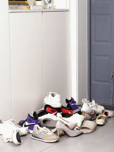 SALVO Rak Sepatu Organizer Lemari Sepatu Penyimpanan Sepatu Susun Hemat Ruang Untuk Penyimpanan Kamar Tidur Asrama