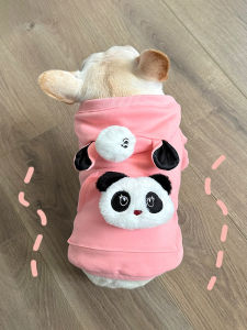 Adorable French Bulldog Pug Bull Dog Sweater Autumn Winter Fleece Lined Bichon Teddy Corgi Hoodie Pet Clothing Dog Sweater