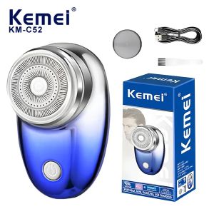 Kemei KM-C52 Mini Portable Shaving Machine Electric Razor Shaving Machine For Men Wet And Dry Waterproof Electric Shaver