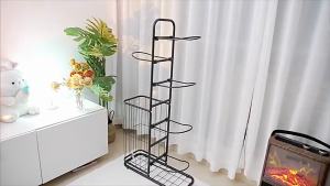 Magic Home Ball Storage Rack Kids ToyOrganizer Nordic lron Football Basketball VolleyballBadminton PingPong Tennis Shelf