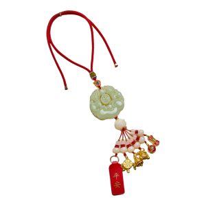 HUAKAIYUNDUO | Luxury Nephrite Jade Pixiu Car Pendant 2026 New Model