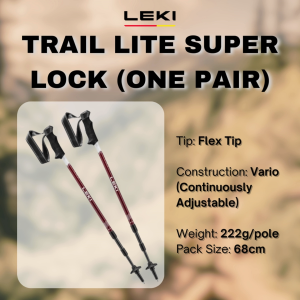 LEKI TRAIL LITE Super Lock (One Pair)