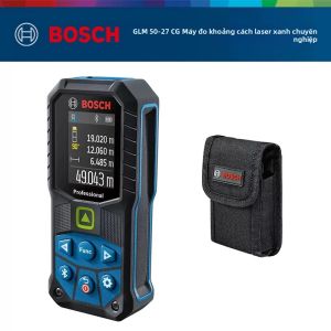 Bosch | Máy Đo Khoảng Cách Bằng Laser Xanh Bosch GLM 50-27 CG 50M Máy Đo Khoảng Cách Bluetooth IP65 Điều Khiển Từ Xa Thước Đo Khoảng Cách Chuyên Nghiệp