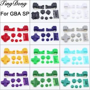 2Set Plastic Full Buttons For GBA SP A B Select Start D-Pad Power ON/OFF L R Buttons For GameBoy Advance SP GBA SP Console