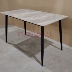 Furnimall Luxury Sintered Stone Dining Set Dining Table+Butterfly Chair Set Meja Makan Ceramic岩板餐桌