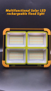 Solar Flood Light With Solar Panel Solar Light Outdoor Waterproof IP67 2835 LED Indoor lamp Outdoor Street Light Automatic Night Light