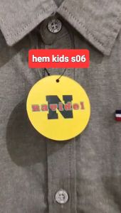 338 hem kids kemeja anak laki-laki usia 5-12 thn.cod
