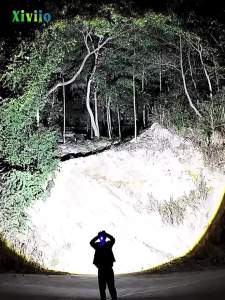 50000000LM Most Powerful LED Headlamp 500W Rechargeable Headlight 18650 Long Shot 2000M Lighting Head Flashlight Fishing Lantern
