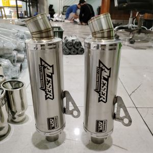 knalpot racing Silincer only inlet 38 & 50 Original ALESER RACING EXHAUST