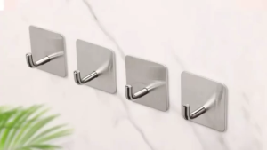 17 MILE 20PCS Adhesive Hooks Heavy Duty Stick On Wall Hooks Towel Hooks Stainless Wall Hook Key Hanger Hooks