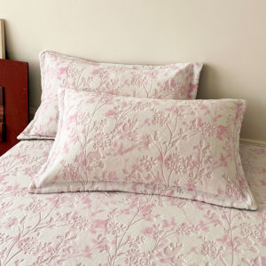 MANCAI | Winter Soft Embroidered Pillowcase Pair Thick Coral Velvet