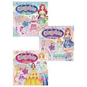 Combo Sách Thời Trang Công Chúa: Cổ Tích - Mặt Trăng - Kỳ Diệu (Bộ 3 Cuốn) - Kèm Stickers