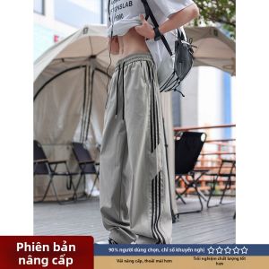 Quần Lụa Hút Ẩm Phong Cách Đường Phố Mỹ Có Sọc cho Nam