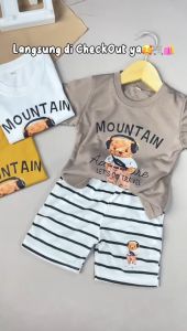 Setelan Baju Anak Laki-Laki MOUNTAIN BEAR 1-4 Tahun Baju Anak Berkualitas