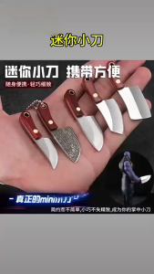 Mini small kitchen knife forged knife accessories portable keychain small knife piece express cut fruit pocket small money knife