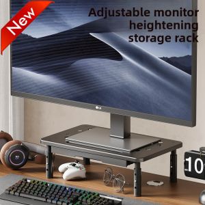 Display elevated computer elevated laptop stand desktop storage rack multi-layer desktop file rack