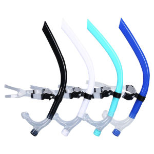 Diving Training Mouthpiece Silicone Swimming Front-Breathing Tube Comfortable Front Head Snorkel for Snorkeling Scuba Diving Freediving Swimming