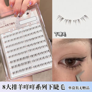 Natural Looking Fake Eyelashes Beginner Single Cluster Bare Face Small Flame Big Capacity Easy to Use Artificial Fiber B Curly