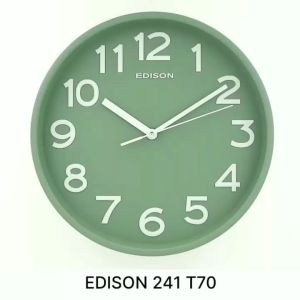 Jam Dinding Edison Sweep ES EQ 241 T70 Timbul Diameter 240mm 24cm