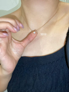 Ultra-Shiny D-Color Moissanite Nose Stud Necklace Womens 925 Sterling Silver 18K Gold Plated Choker Luxury Fashion Jewelry