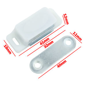 Cabinet Magnet Latch Door Catches Kitchen Cupboard Wardrobe Closet Plastic Magnetic Cabinet Door Magnetic Touch Furniture
