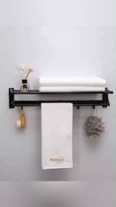 ราวแขวนผ้าอลูมิเนียม เพื่อผ้าน้ำ, ราวแขวนผ้าในห้องน้ำ, ราวแขวนผ้าเช็ดตัว, รูปลักษณ์ติดผนัง, ราวแขวน ราวแขวนติดผนัง, ราวอลูมิเนียม, แบบไม่ต้องเจาะผนัง, ไม่ขึ้นสนิม