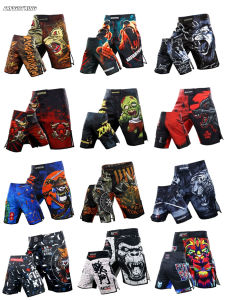 Professional MMA Fitness Shorts Collection Wear Resistant Thai Boxing Training Sports Shorts Breathable Quick Dry Ultra Light