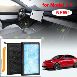 2Pack Car Air Filter For Tesla Model 3 Y 2024 HEPA Activated Carbon Cabin Air Conditioner Cabin Filter Replacement Accessories