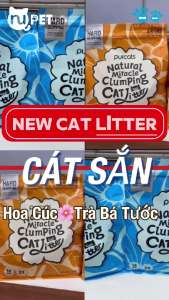 Cát sắn Purcats Miracle Cature 2.5kg cát vệ sinh cho mèo làm từ sắn và ngô siêu vón cục và khử mùi