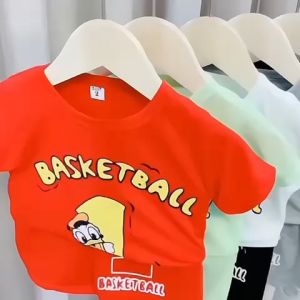 6M-4Y🔥READY STOCK🔥 !!! Summer Kid suit thin BOY GiRL BAJU BOY&GIRL T-SHIRT 2PCS