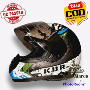 Helm Fullface motif KYT RC Seven Identik Original Free Packing Kardus dan Bubble wrap