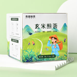 QINGXI | Cold and Hot Brewed Matcha Steamed Green Tea Bags 10 Count