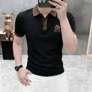 Luxury Cotton Blend Polo Shirt Short Sleeve Tshirt Men
