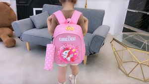 Uniqkids Kids School Bag Cartoon Character Style Backpack Pre-School Bag Travel Canvas Backpack Bag Large Capacity