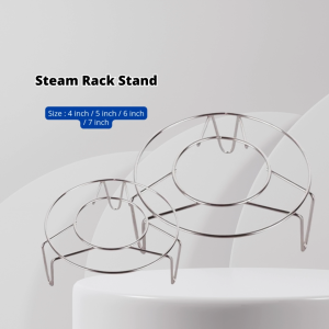 YU Ready Stock Stainless Steel Steaming Rack Stand / Steam Rack / Steamer Stand / Steaming Rack Stand with Short Leg